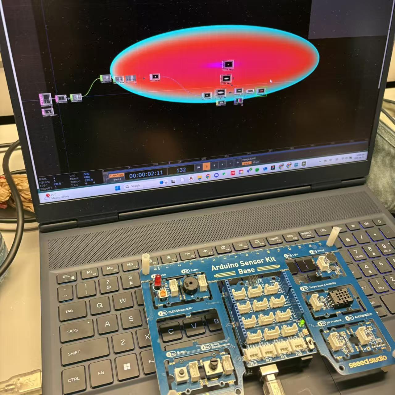 We altered the circle's size and shape, changing it to an ellipse.