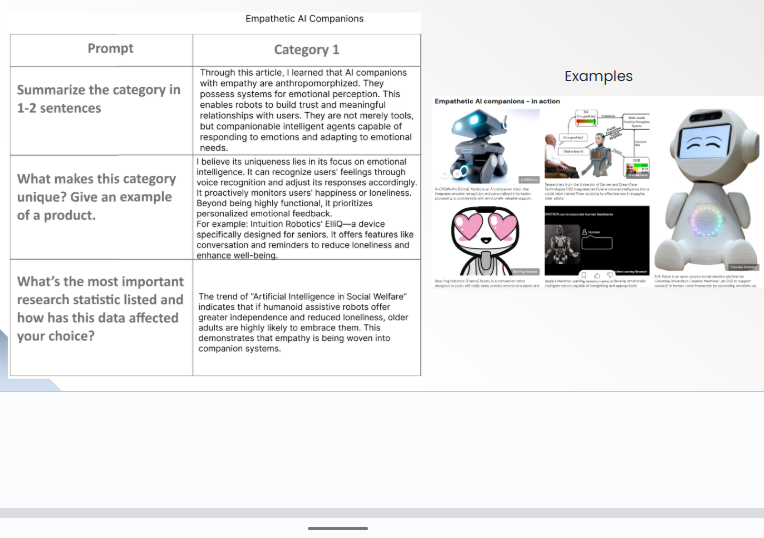This is my research on empathetic AI companions. Studies indicate that empathetic artificial intelligence companions are designed to transcend basic functionality, offering emotional intelligence support while providing companionship and mental health assistance.